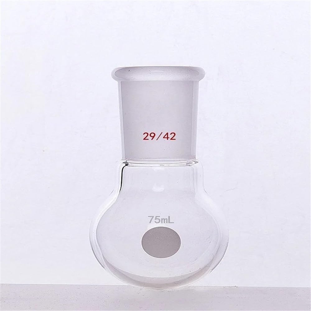 Vetreria da laboratorio Bottiglia a sfera con fondo tondo singolo, giunto 29/42, capacità 25 ml-5000 ml, pallone in vetro borosilicato F30(300mL-F308300)