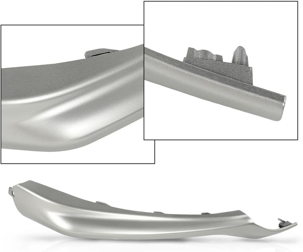 CHEDA Front Bumper Side Lower Molding Trim Set Driver and Passenger Side Compatible with Toyota Camry XSE SE 2021-2023 5312406260 5312306190 TO1046115 TO1047115 Silver