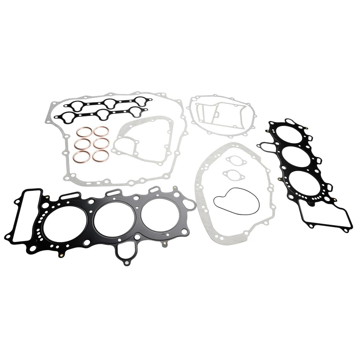 Motorcycle Cylinder Crankcase Cover Gasket Kits Set Compatible with GL1800 2001-2017 GL1800A GL1800B GL1800C(The Kits)