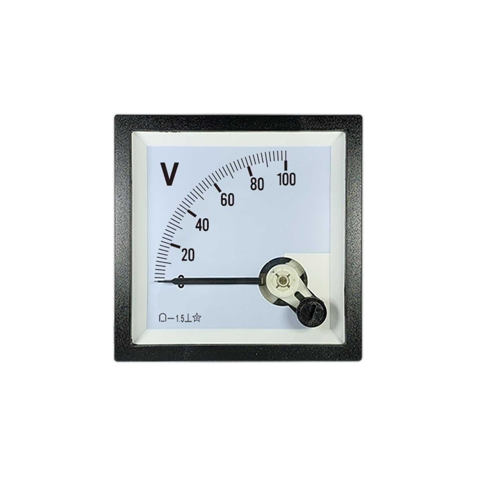 DEBLAN Voltímetro de CC CP72, medidor de Panel con Puntero de CC de 100 V para medición y monitoreo de Voltaje precisos