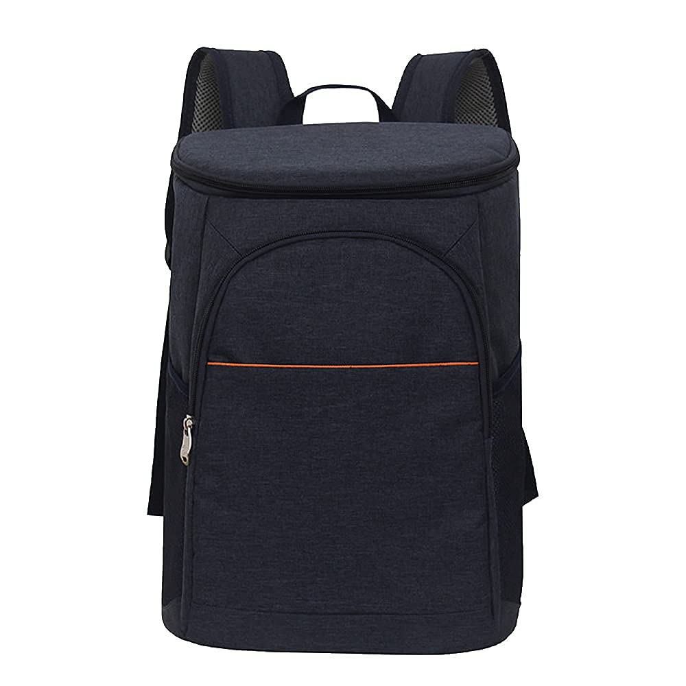 Doppeldecker weicher Kühlrucksack mit hartem Innenfutter, Wärmedämmtasche Oxford wasserdichte Lunchbox Isoliertasche Leichter Rucksack für Camping BBQ Familie Outdoor-Aktivitäten