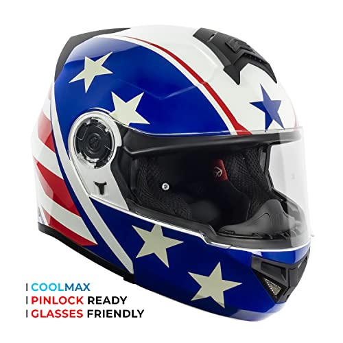 Vcan Vx28 Full Face Modular Flip-Up Motorcycle Helmet Ece & Dot Approved, Coolmax Cheek Pad & Otg Ready #TOP6