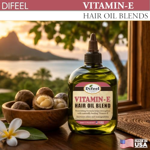 Image of Difeel Vitamin E Hair Oil Blend 7.1 ounce