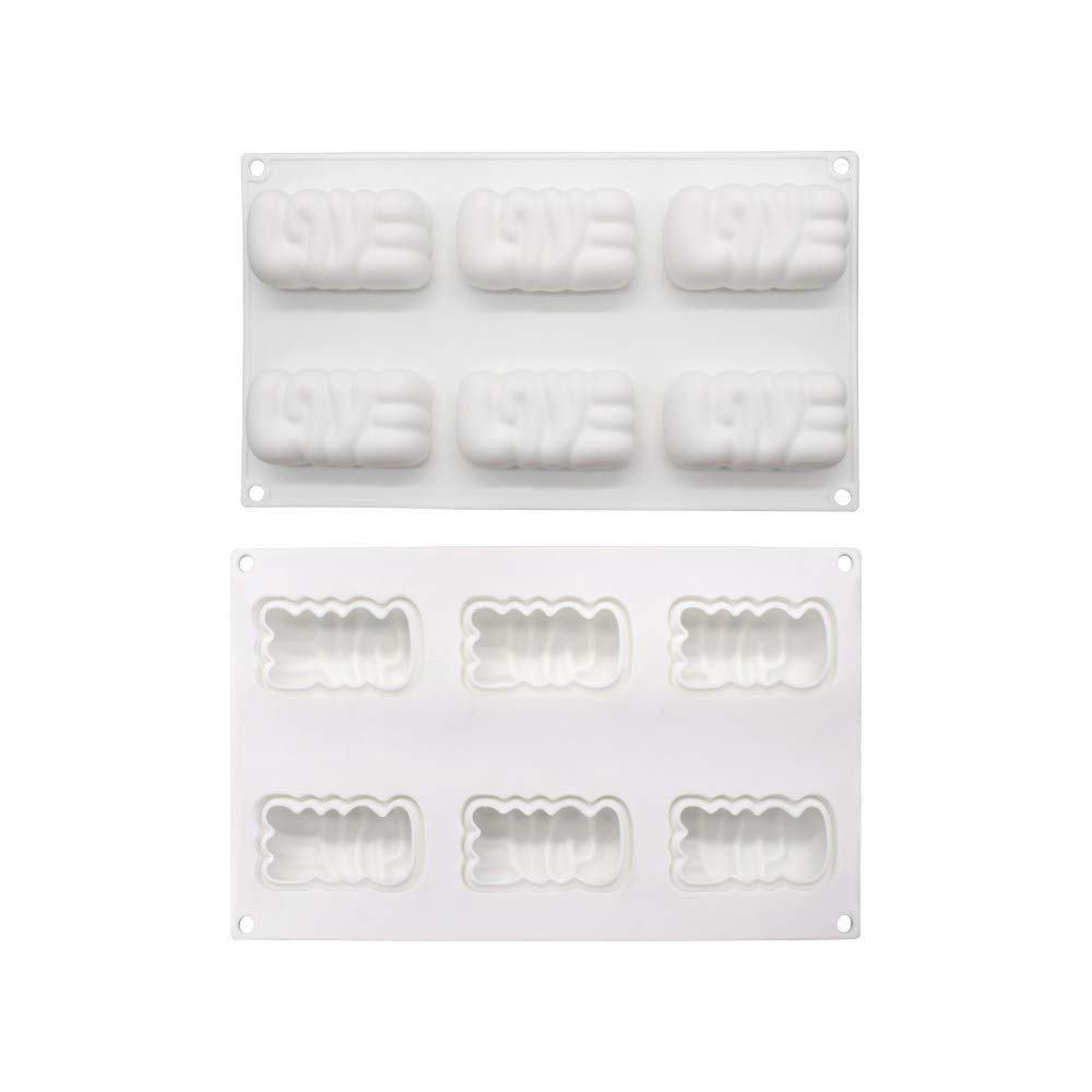 Stampi in silicone per cubetti di ghiaccio, dolci, muffin, gelatina, cioccolato, gelatina, sapone, 2 pezzi