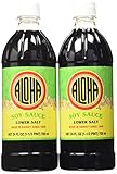 Aloha Lower Salt Soy Sauce, 24 Ounce (Pack of 2)