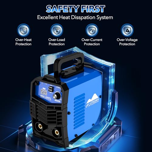 Image of TRQWH Mini Welding Machine - 200A 110V Stick Welder Portable Welding Machine with 20pcs Rods Small Welder Machine with IGBT Inverter Hot Start for Beginners and Professionals Welder