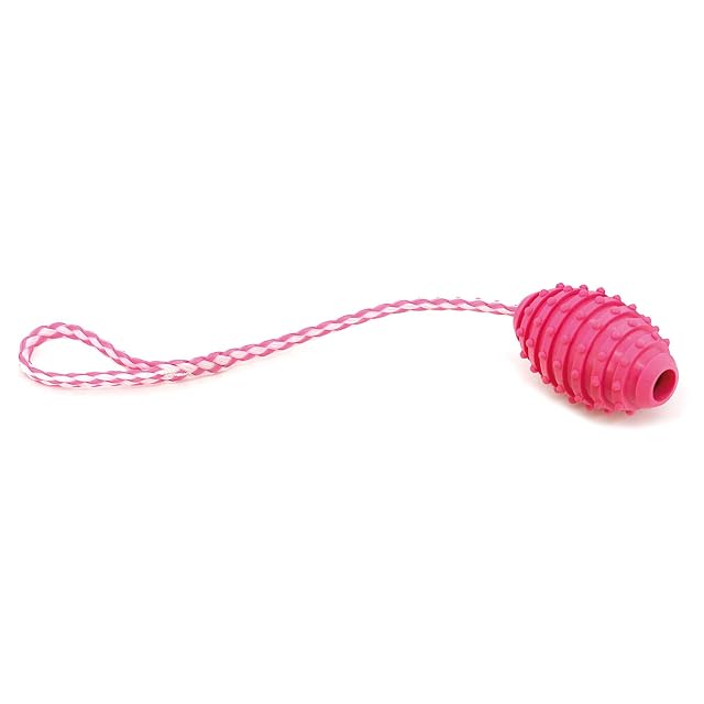 Arquivet Juguete Rosa con Tirador termoplástico para Perros - 10 cm