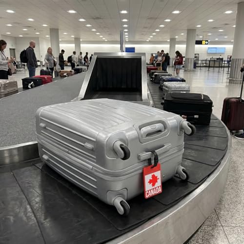 Étiquette bagage Canada résistante avec feuille d'érable lot de 2