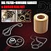 Engine Oil Filter Housing Gasket Cooler Seal Kit Compatible With BMW Vehicle X1 X3 X5 N26 N52 N54 N56 E60 E90 E91 128i 135i 328i 328xi 330i 330xi 335i 335is 335xi 530i 535i 535xi Replace# 11427566327