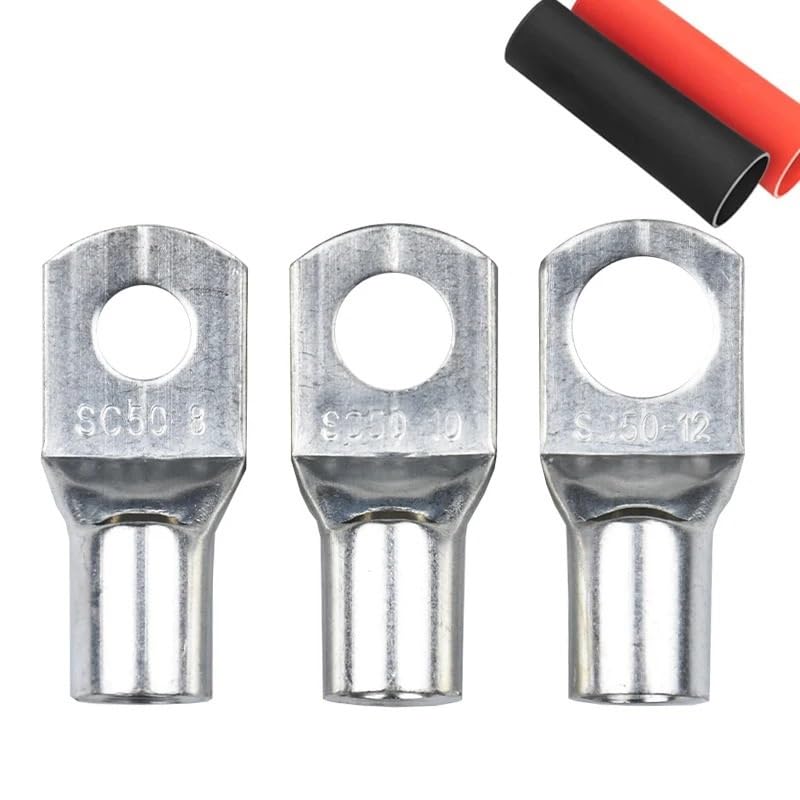 Cosses de câble en cuivre SC50-12 avec gaine isolante pour réparer vos circuits sans faux contact