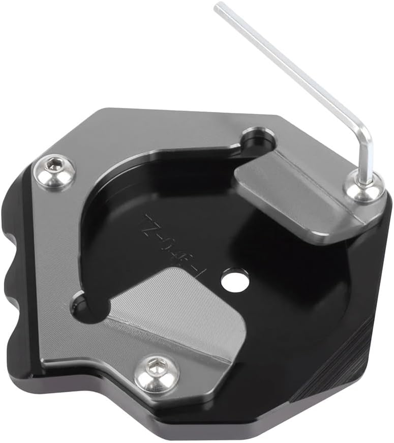 Motorcycle Foot Plate Pad for Y&AMAHA XT 1200 Z Super Tenere 1200 XT1200Z XT1200ZE Motorcycle CNC Kickstand Foot Side Stand Enlarge Extension Plate Pad, Red-no logo