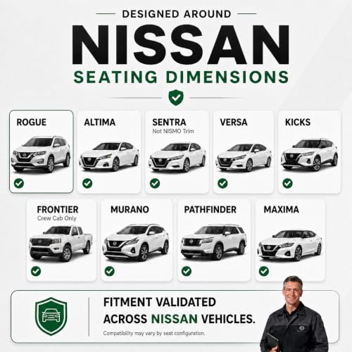 GIANT PANDA Nissan Front Seat Covers