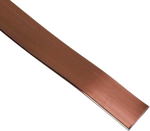 Miniatura 2 de Mandala Crafts Alambre de aluminio anodizado plano de 0.394 pulgadas para hacer joyas, alambre flexible de biseles marrones de 16.5 pies, flexible