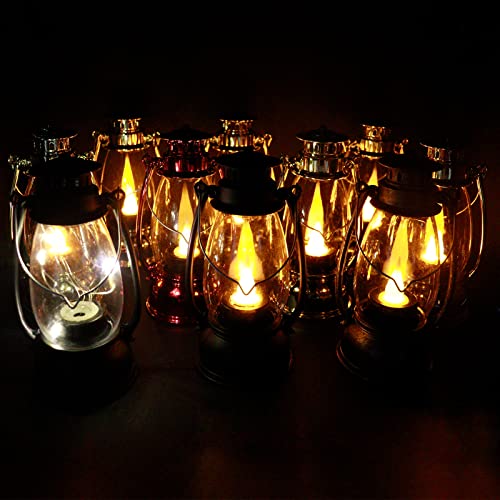Reperla Mini Lanterns 6-Pcs Led Small Lanterns Indoor Lanterns Decorative Outdoor Hanging Lantern Decorative Candle Lanterns Farmhouse Decor For Weddings Birthday Party Halloween Christmas Decorative #TOP3