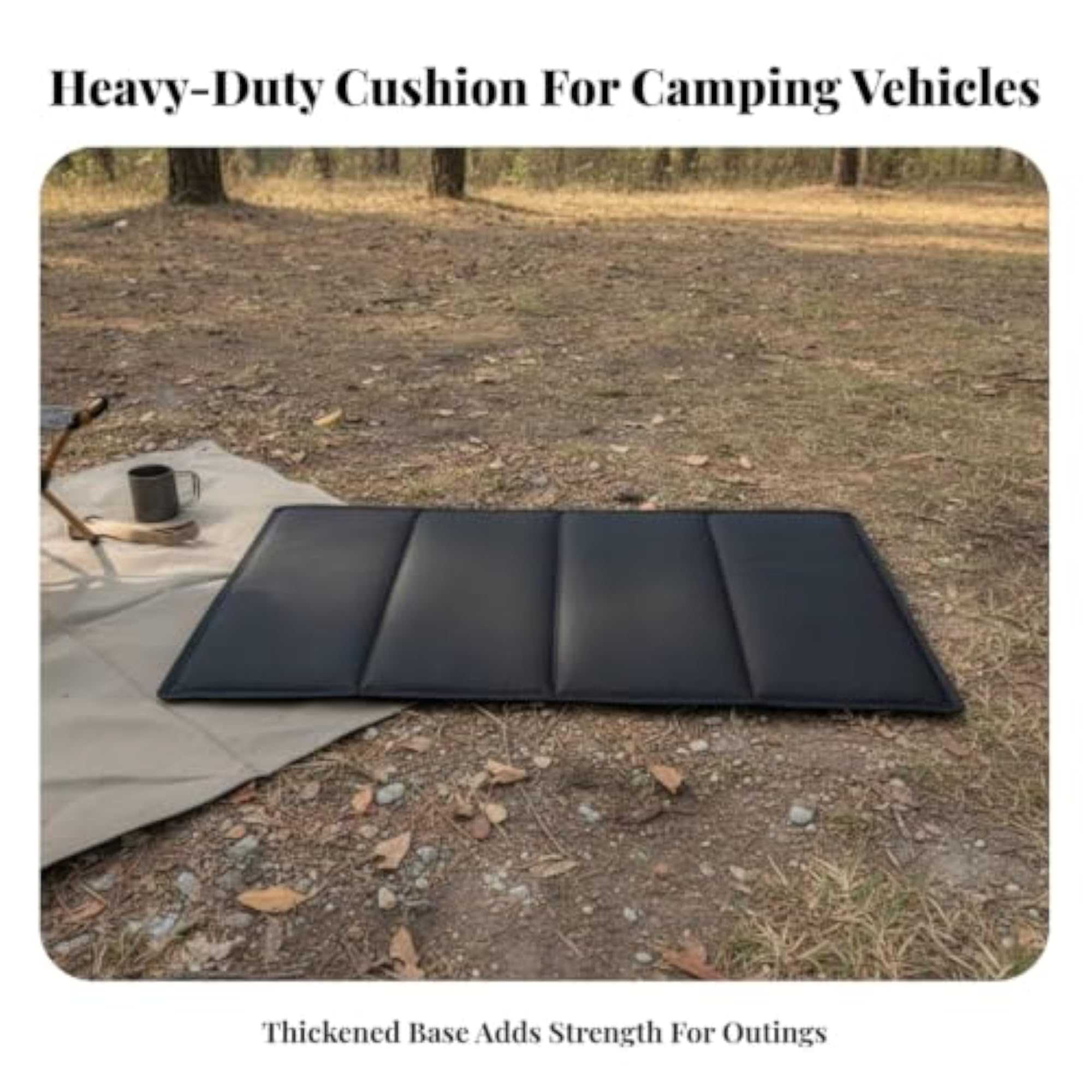Camping Cart Thickened Padded Base Board Mat, Rectangular