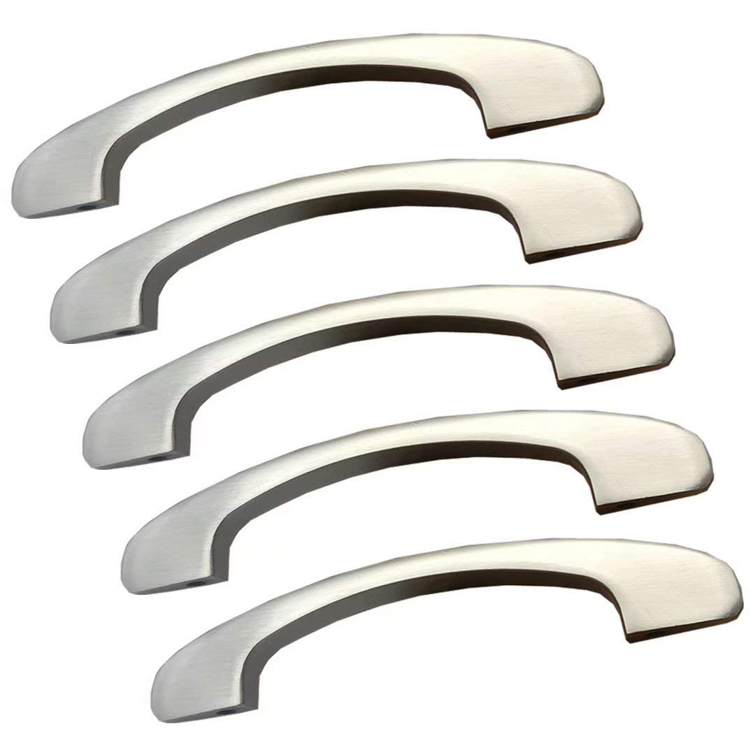 Poignées de tiroir 96mm en nickel brossé pour meuble de cuisine et boutons d'armoire