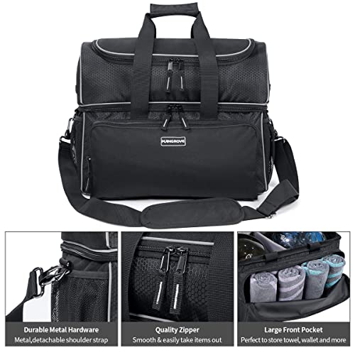 Mangrove Bowling Ball Bag 2 Ball Bowling Bag - 2022 Two Ball Bowling Bags with Double Ball Holder - Fits Bowling Shoes Up to Mens Size 16 and Accessories - Thumbnail 6
