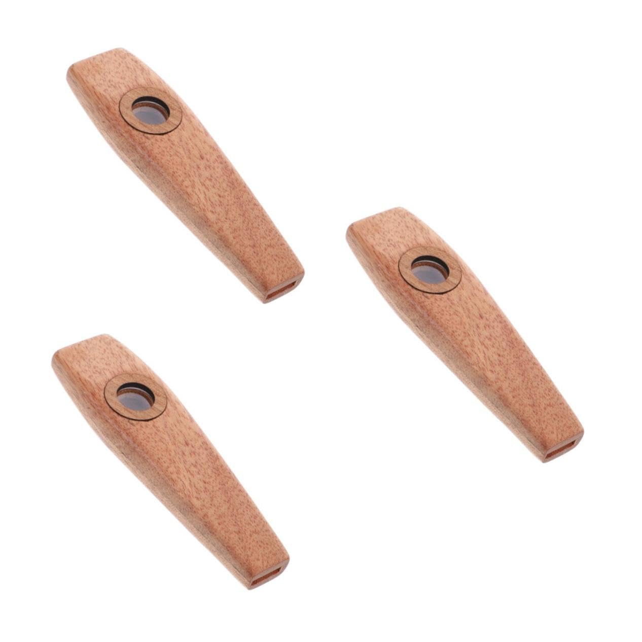 3 Pz Kazoo strumento musicale a bocca strumento musicale per principianti bambini divertente compagno di chitarra strumento orff di legno