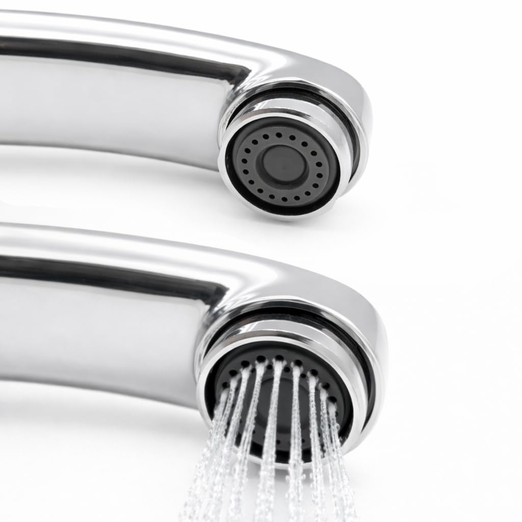 Niederdruck Hygienearmatur Waschtischarmatur Waschbecken Wasserhahn mit langem Hebel, Einhebelmischer für Arztpraxen, Klinik und Labor