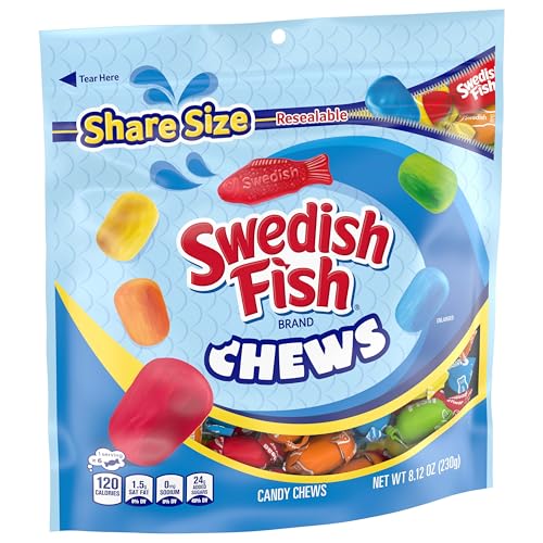 SWEDISH FISH Chews Soft & Chewy Candy, Share Size, 8.12 oz - image 9