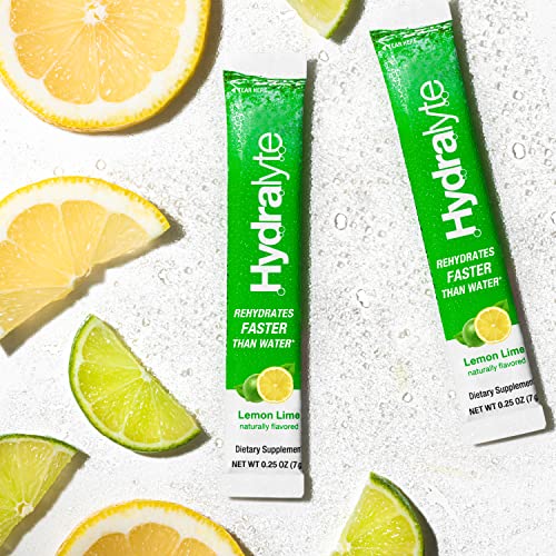 Hydralyte Electrolyte Powder Packets | Sparkling Lemon Lime Hydration Packets | Fast Dissolve Electrolyte Powder For Rehydration Solutions | Low Sugar Hydration Powder Packets (8 Oz Serving, 20 Count) #TOP6