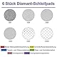 BORISCA 6 Stück Diamant Handschleifpad Set, Glas Schleifen Fliesen Schleifblöcke Polierpads Diamant Schleifpad Diamant Schleifblock für Steinkeramikfliesen Glas, 60#, 100#, 200#, 400#, 600#, 1000#