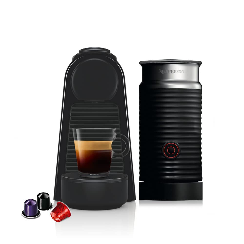 Nespresso Essenza Mini Coffee Machine, Piano Black & Aeroccino