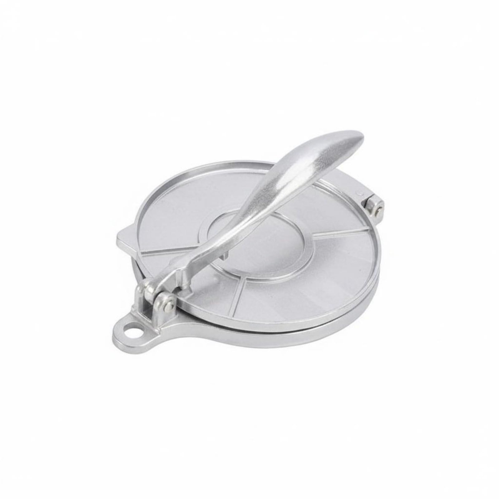 BNF® Even Pressing Tortilla Press Heavy Duty Aluminum Roti Creator Easy to Use Manual Batter Flattener Non-Stick for Home Cooks, Silver, 16Cm | Burger Presses Kitchen Tools & Gadgets Dining-image-7