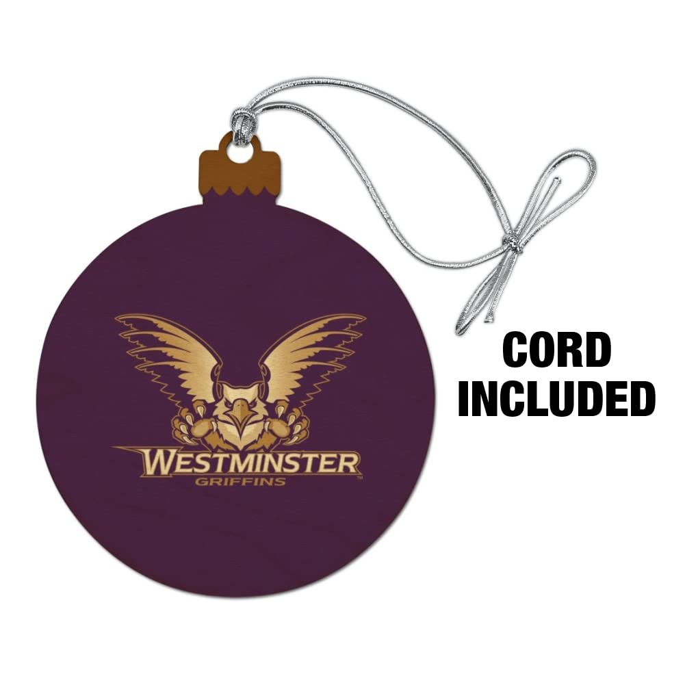 GRAPHICS & MORE Westminster College Primary Logo Wood Christmas Tree Holiday Ornament