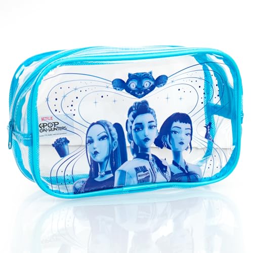 Kpop Demon Hunters™ Pencil Pouch – Huntr/x Edition, Durable PVC Pouch with Zipper, Spacious & Travel-Friendly, Official K Pop Demon Hunters Merch for K-Pop Fans, Students, Teen