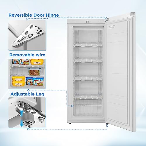 Midea Mru05M2Aww Upright Freezer, 5.3 Cu.ft, White #TOP1