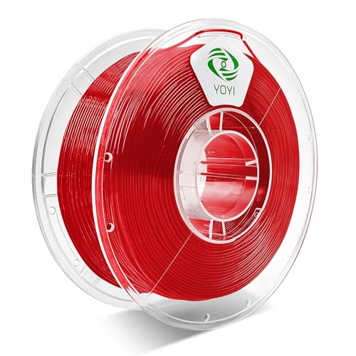 YOYI YOYI 3D Printer Filament, 95A TPU Filament 1.75mm, Flexible Filament, 0.8KG Spool,Dimensional Accuracy +/- 0.03 mm, Soft TPU Filaments of High Elasticity (Red)