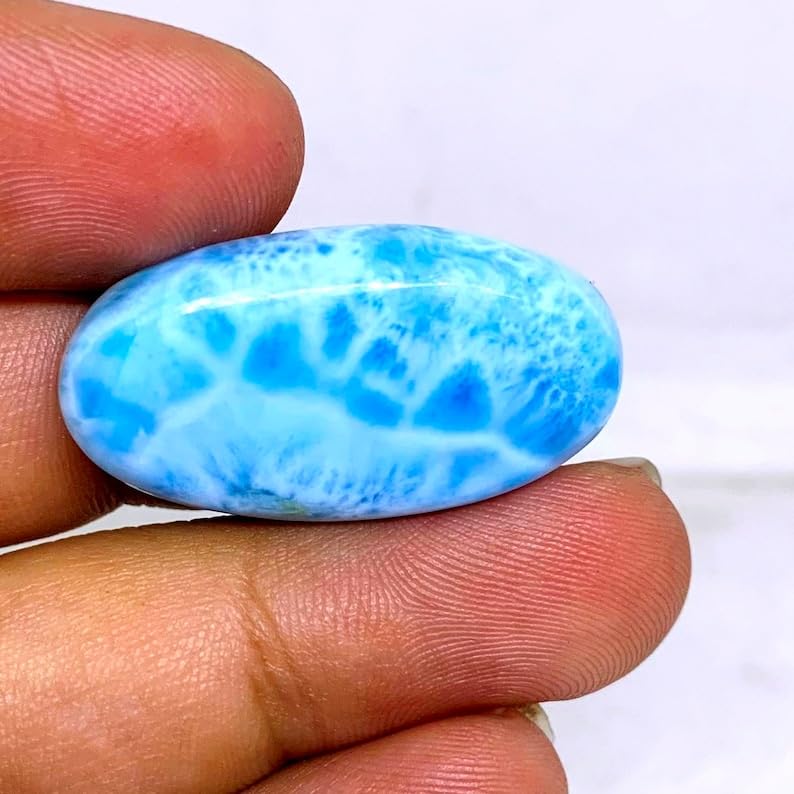 Larimar naturel de qualité supérieure pour bague et pendentif