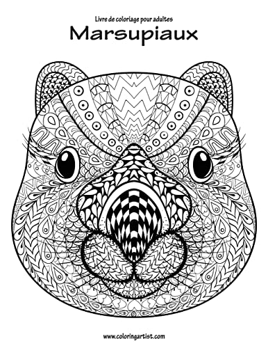 Livre de coloriage pour adultes Marsupiaux 1 (French Edition)