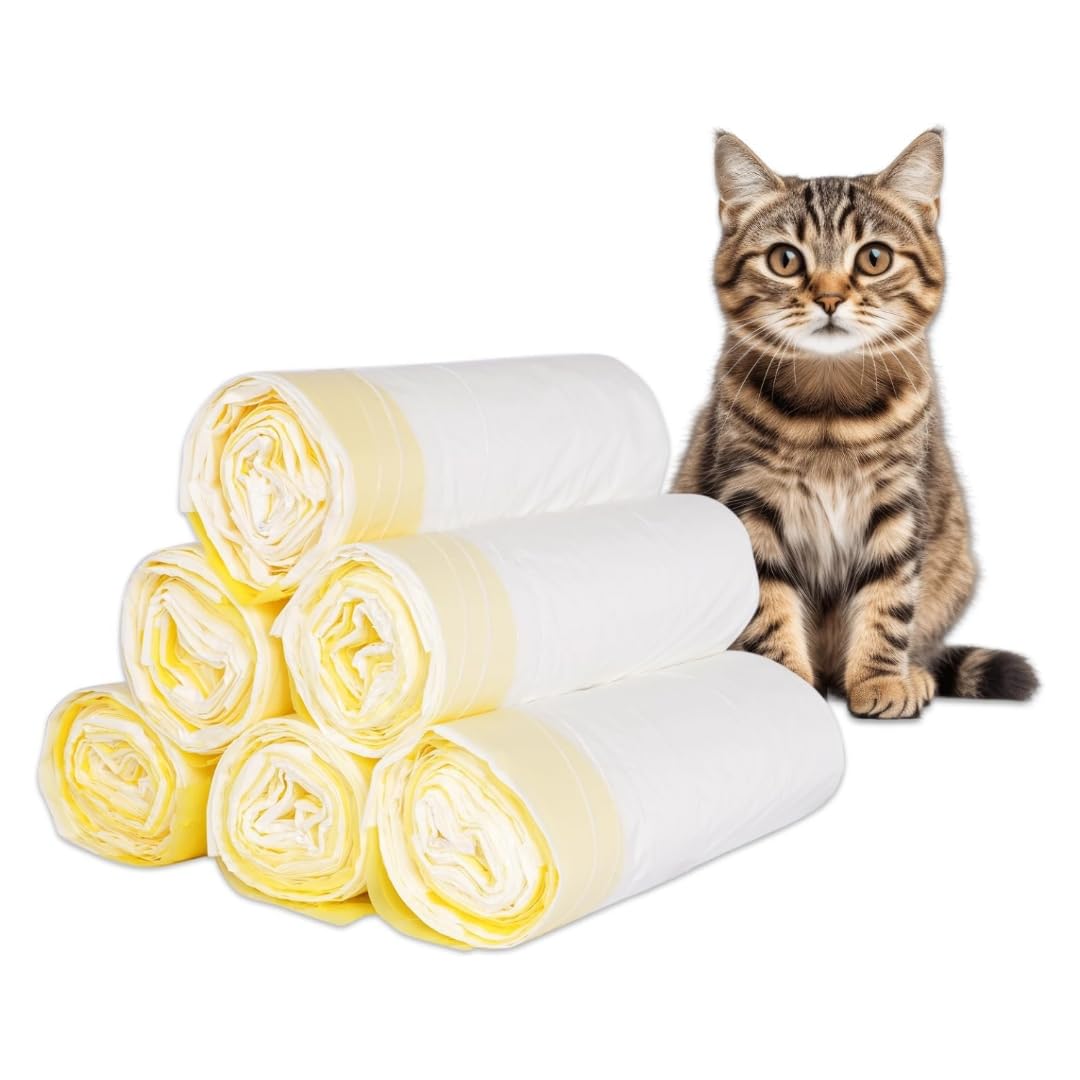 Amazon.co.jp: 猫トイレ用汚物袋 自動猫トイレ ゴミ箱交換用（1ロール