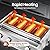 CreoCast Portable Tabletop Gas Grill, Stainless Steel Table Top Camping Grill High Temperature Resistant Steel Grill, 4 Control Switches BBQ Camping Grill
