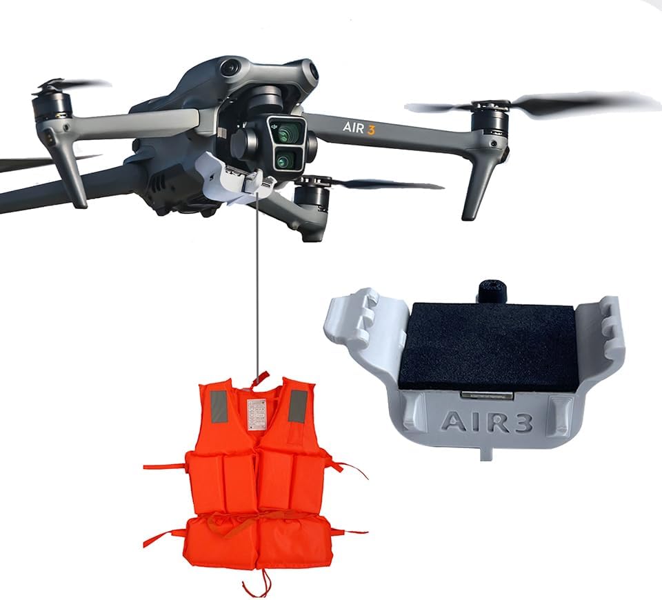 for DJI Ar3 Payload Airdrop System is Suitable for Transporting Wedding and Rescue Equipment. It is Also Compatible With for Air 3 Accessories (Air 3)