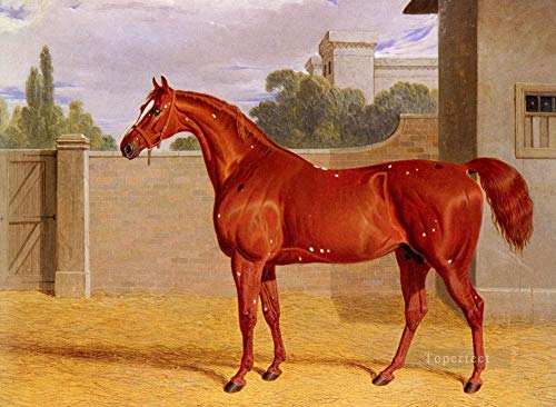 Peinture à l'huile de chevaux faite main par des maîtres sur toile haut de gamme
