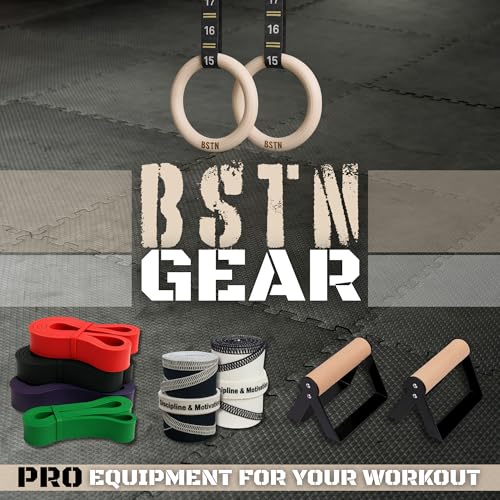Bestable BSTN Wooden Gymnastic Rings 32mm with Adjustable Numered Straps, Olympic Gym Rings for Gymnastic – Premium Fitness Equipment for Home Workout, Calisthenics, Crossfit & Strength Training - Image 8