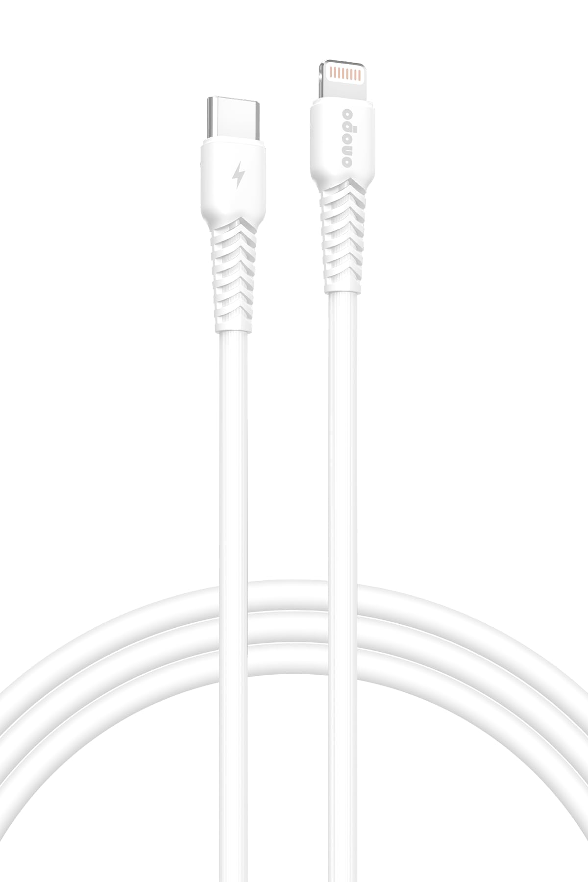 Onopo iPhone Uyumlu Type-C to Lightning 20W PD Hızlı Şarj ve Data Kablosu 1 Metre - P4 | 8 Pinli Smart Kablo | Beyaz
