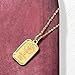 Ross-Simons Italian 24kt Yellow Gold Fleur-De-Lis 1-Gram Ingot Pendant Necklace With 14kt Yellow Gold Frame. 18 inches