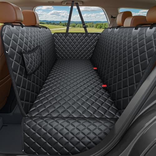 URPOWER Dog Car Seat Cover for Back Seat Waterproof Hammock for Car & SUV | 600D Oxford Side Flaps with Zippers Scratch Resistant Non-Slip Easy Install Machine Washable Dog Seat Belt Included product thumbnail 19