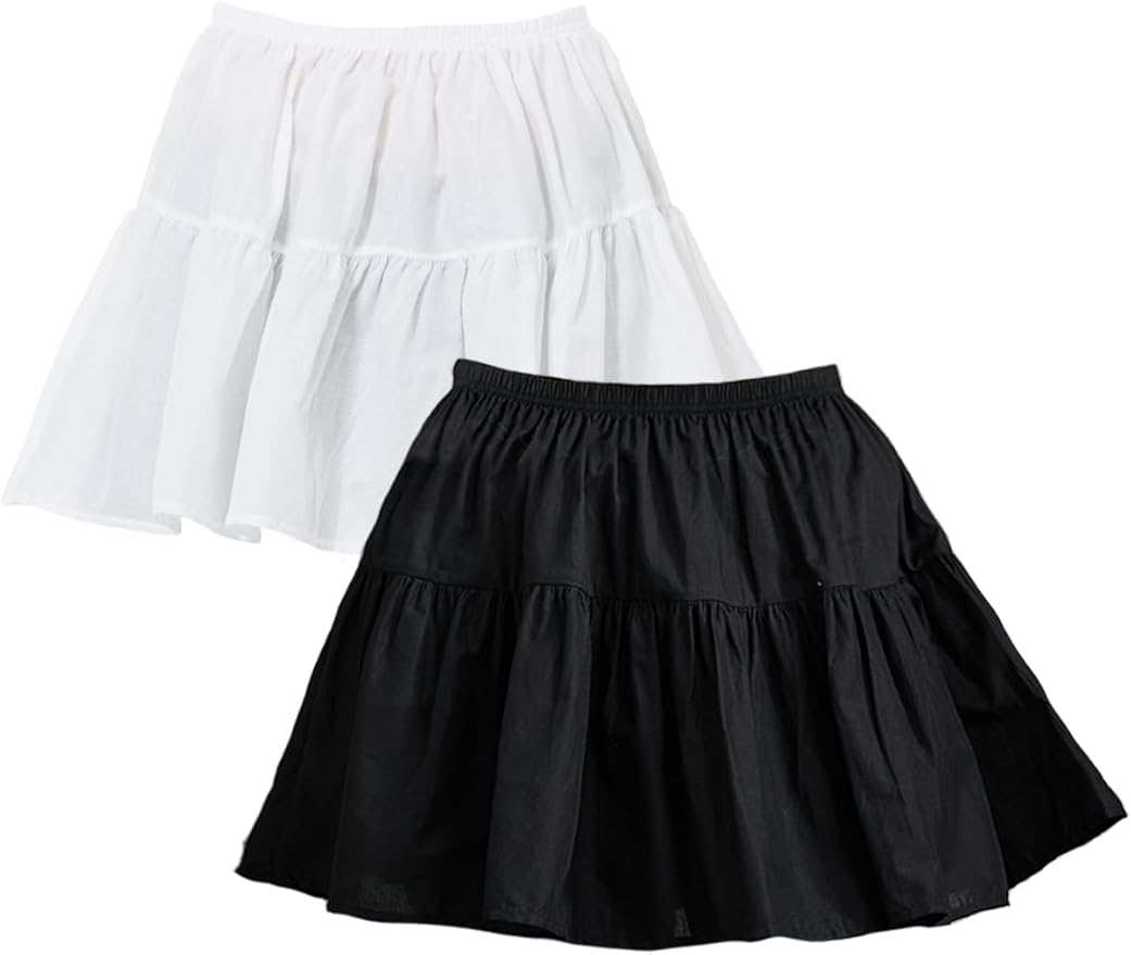 BEAUTELICATE Onderrok Dames 100% Katoen Rokken Jurk Extender Half Slip met Kant Trim Vintage Rok(Zwart-60cm Lengte,M BEAUTELICATE Onderrok Dames 100% Katoen Rokken Jurk Extender Half Slip met Kant Trim Vintage Rok(Zwart-60cm Lengte,M