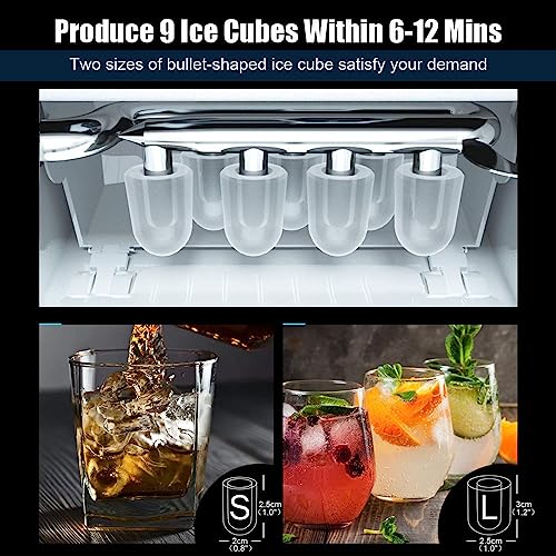 Fabricadora de hielo VIDECOR 2 en 1 con dispensador de agua miniatura 4