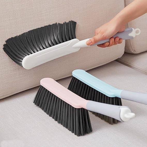 Image of Multifunctional Dust Brush /Soft Cleaning Brush /Dusting Brush /Dusters for Cleaning Home /Brush with Microfiber /No dust /Soft bristles for, Bed, Wardrobe, Couch, Car Seats, Piano (White)