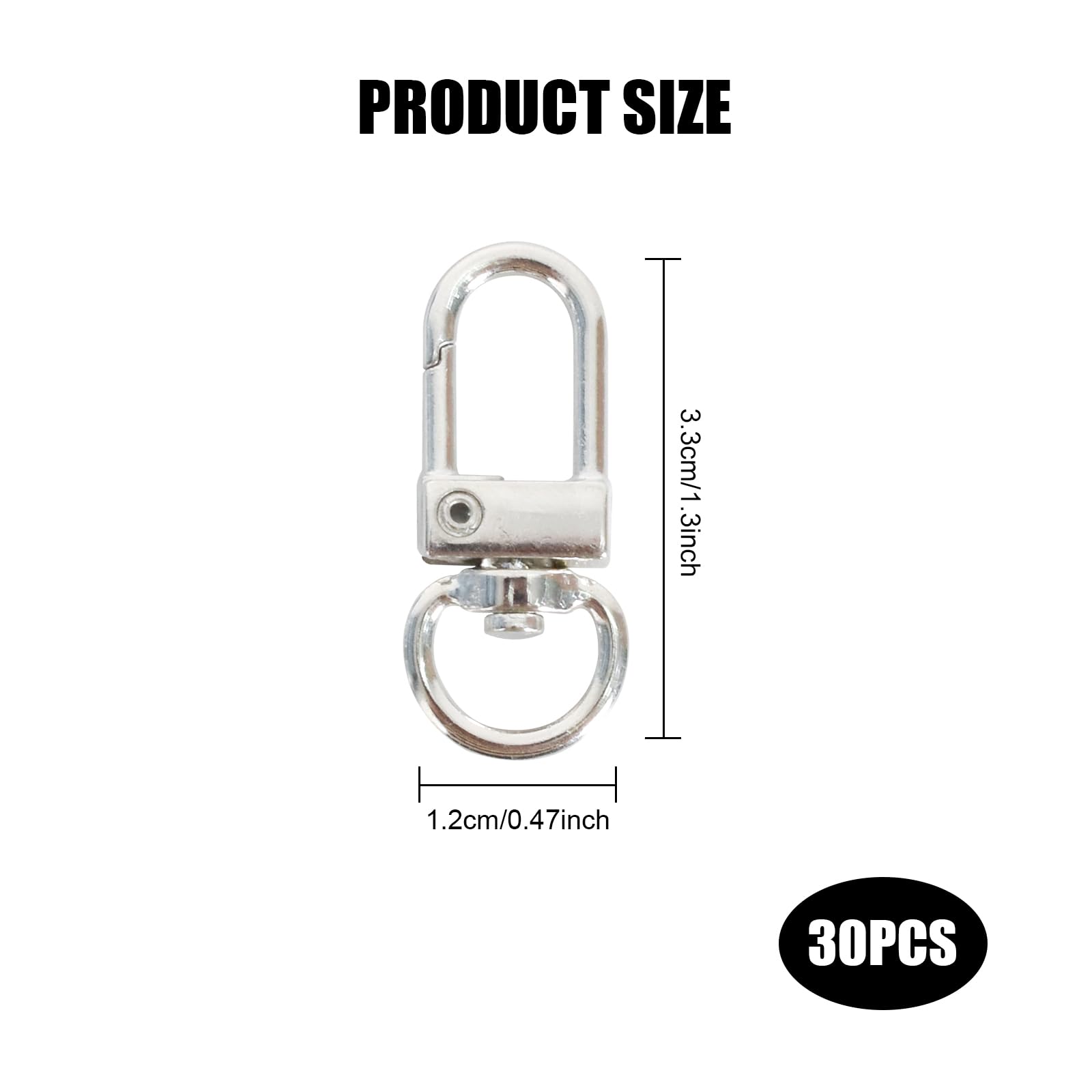 100 Anelli A D In Metallo 20mm Per Borse E Zaini - Set Fibbie Multicolore Per Fai Da Te