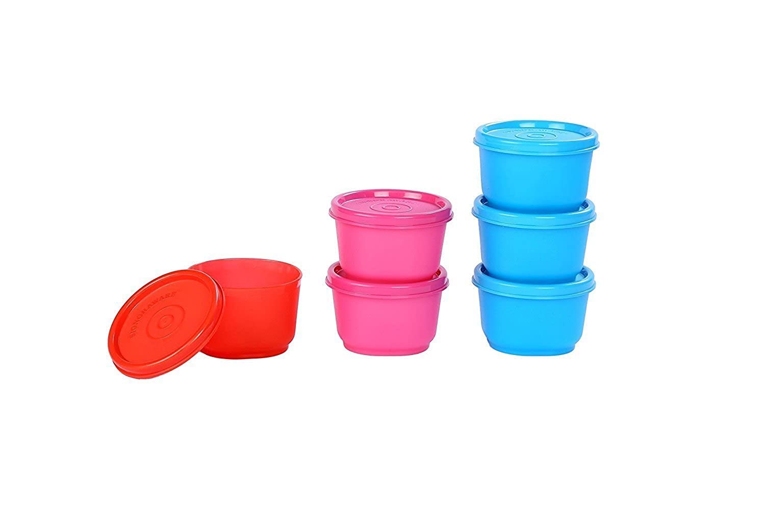 SIGNORA WARE Signoraware Mini Fresh Container Set, 130Ml, Set Of 6 Multicolour