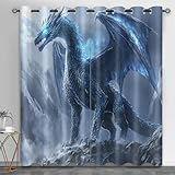 [Fonction] : le rideau imprimé au design unique peut protéger votre vie privée et embellir votre pièce. Les rideaux occultants peuvent bloquer la plupart de la lumière du soleil et des rayons UV afin que vous puissiez bien dormir pendant la journée.