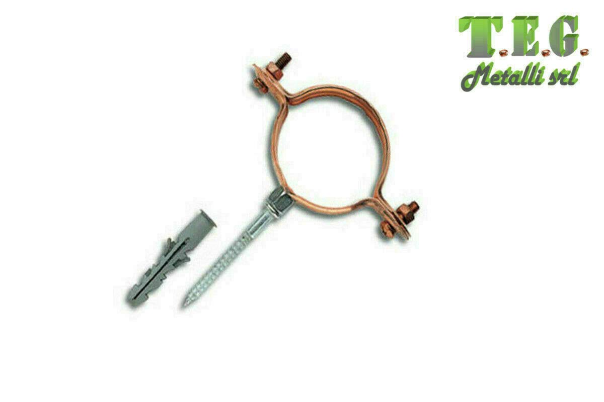 Kit 6 Metri Grondaia Tonda in Alluminio Rame Antichizzato + Accessori di Montaggio (330, con Baverino)