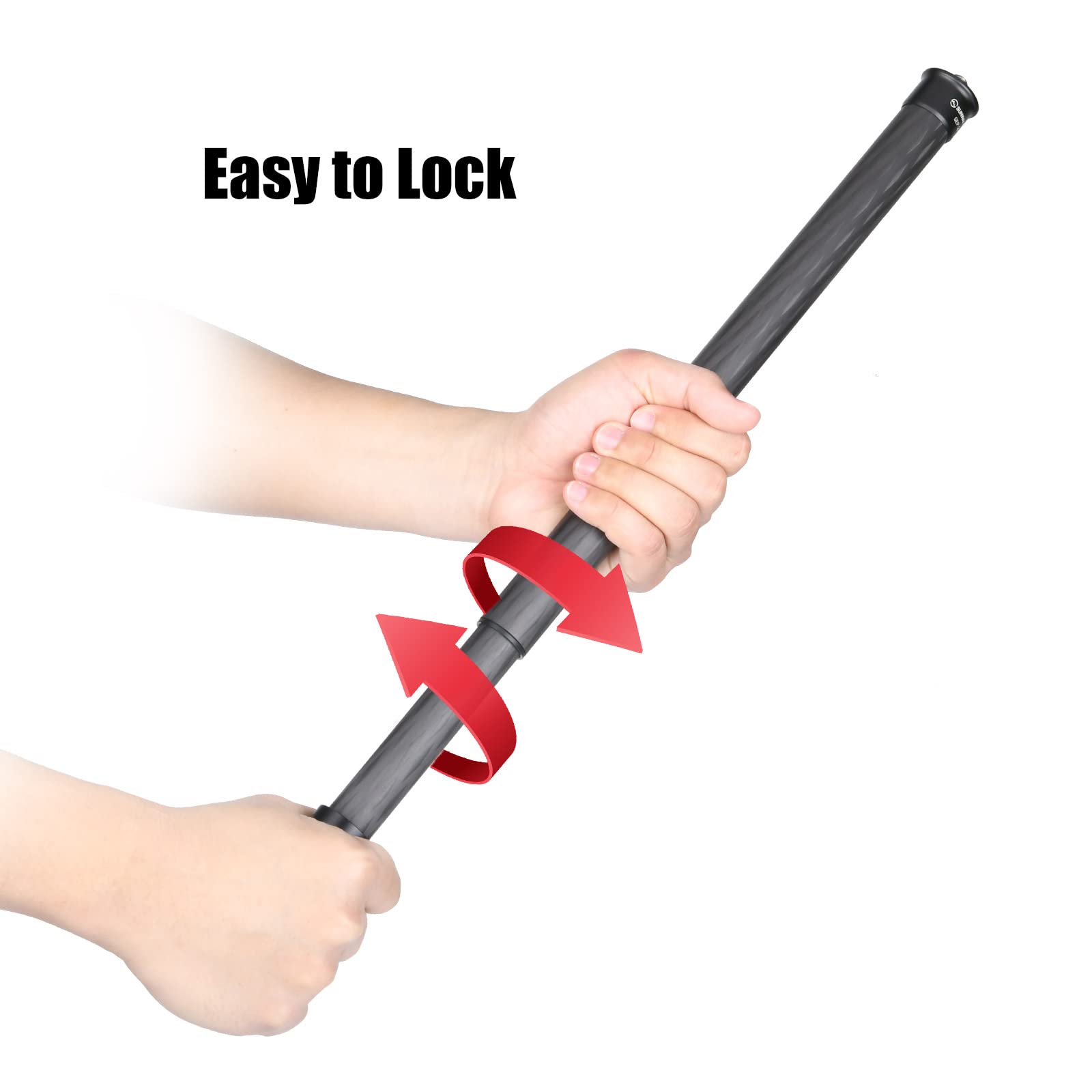 SUNWAYFOTO Perche d'extension de cardan de 63 cm, Tube en Fibre de Carbone de 26 mm, 2 Sections, Tige Universelle pour trépied et Appareil Photo Reflex numérique stabilisateur SEP-26